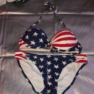 American Flag Bathing Suit size M